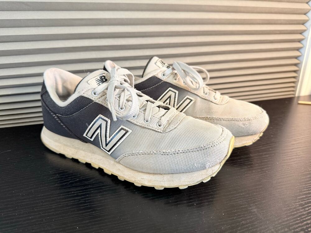 New Balance 501 Gray Navy Sneakers Women’s Size 8.5 Retro Running Shoes